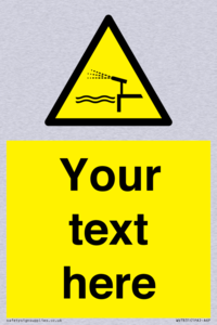 Custom warning water cannon